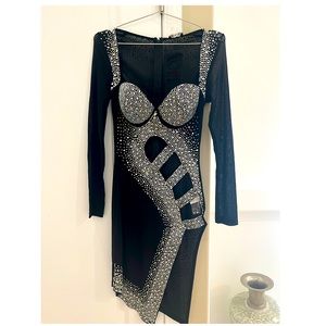 Sexy crystal dress perfect for dancers, ballroom or a sexy night out! Never worn